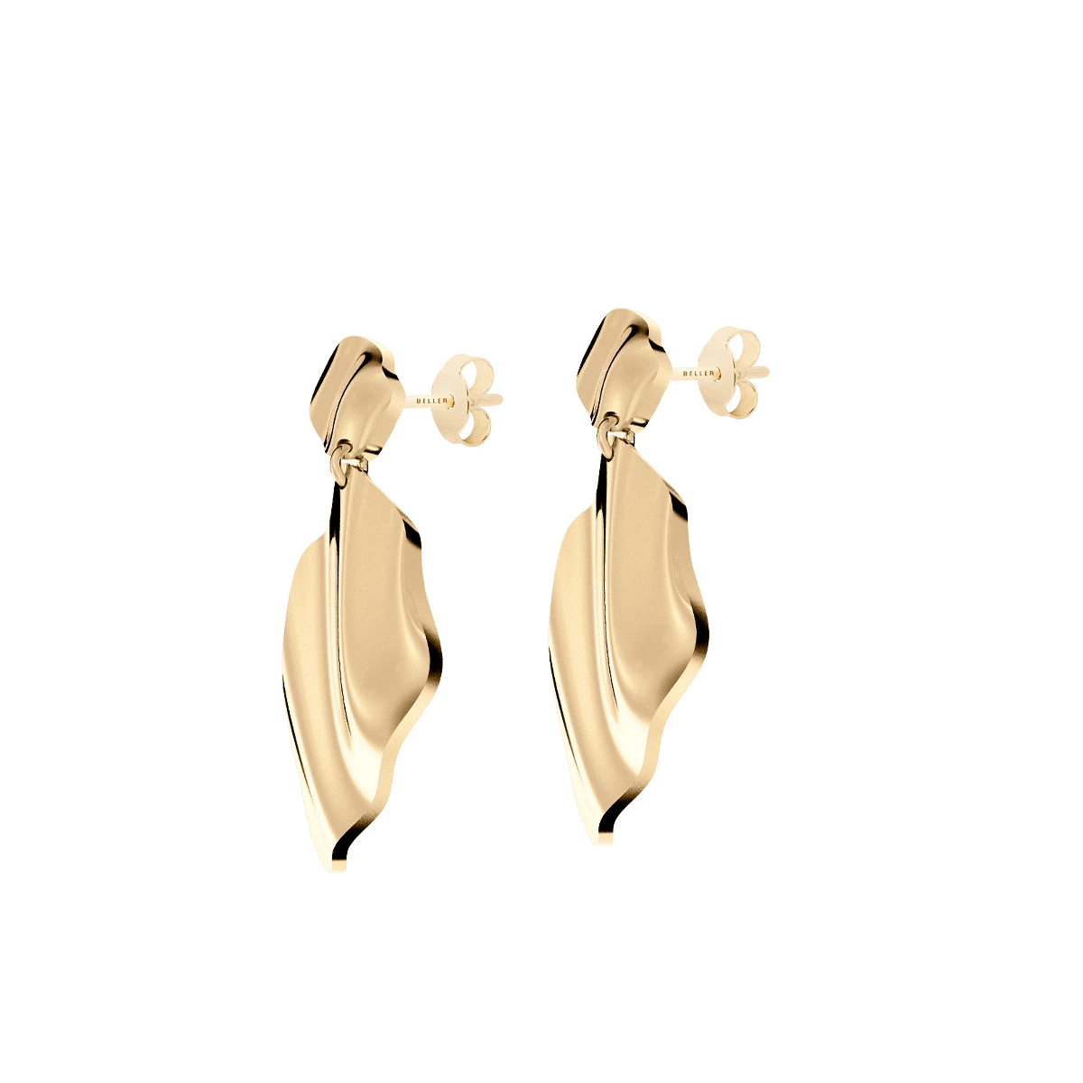 Kolczyki złote Liquid N°1 - BELLER: Official Online Store & Luxury Jewelry Atelier