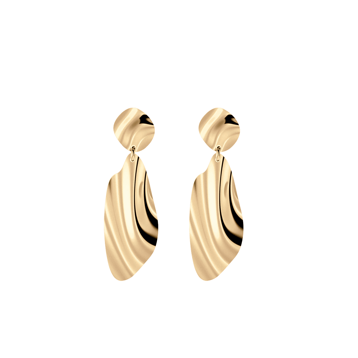 Kolczyki złote Liquid N°1 - BELLER: Official Online Store & Luxury Jewelry Atelier