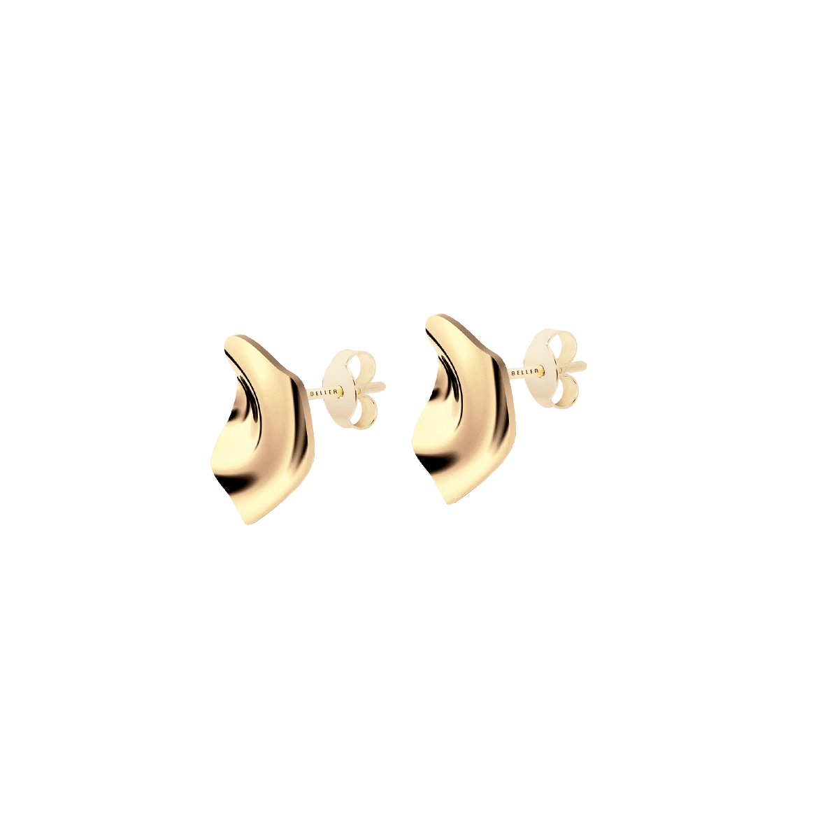 Kolczyki złote Liquid N°3 - BELLER: Official Online Store & Luxury Jewelry Atelier