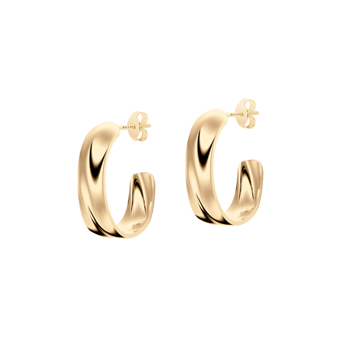 Kolczyki złote Liquid N°5 - BELLER: Official Online Store & Luxury Jewelry Atelier