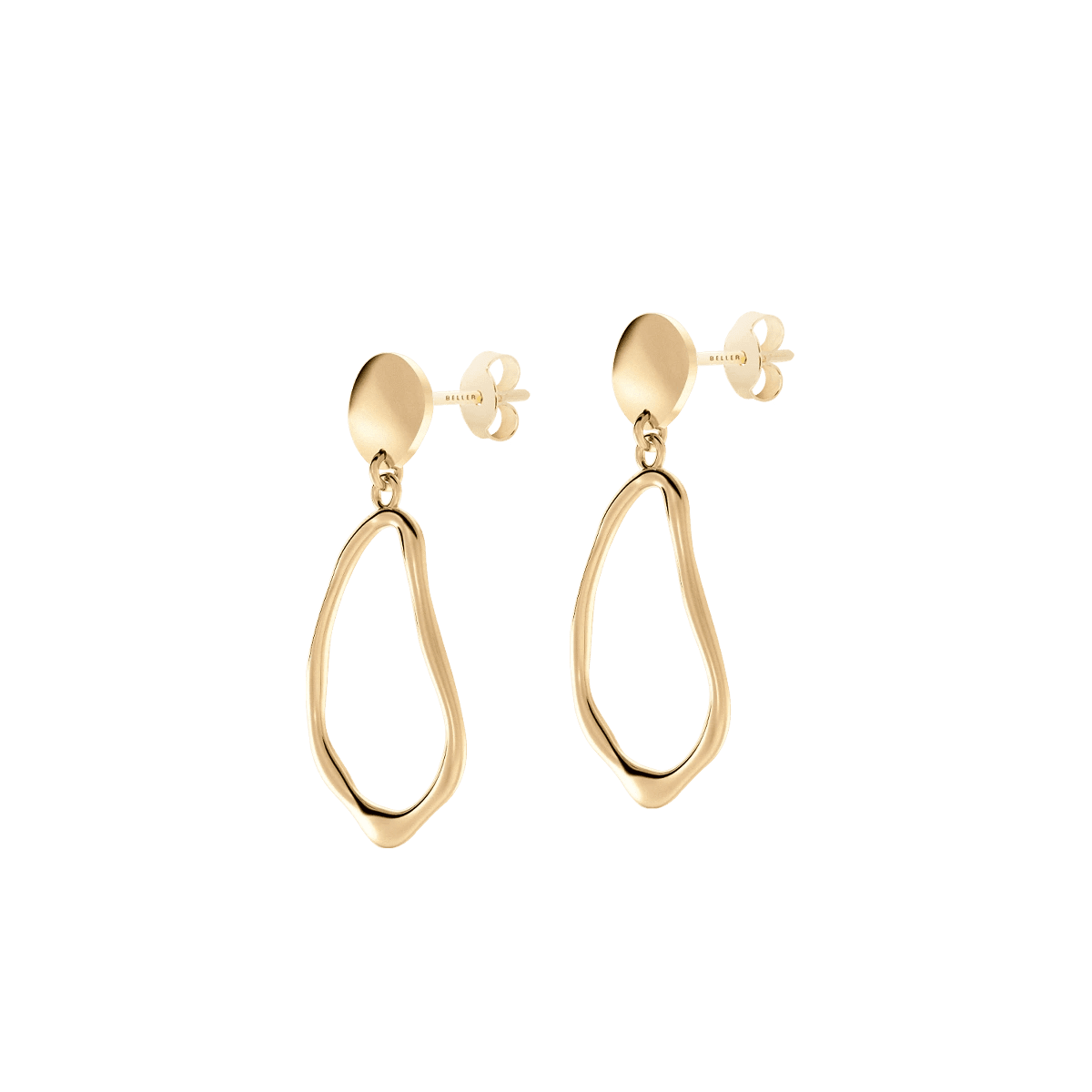 Kolczyki złote Liquid N°6 - BELLER: Official Online Store & Luxury Jewelry Atelier