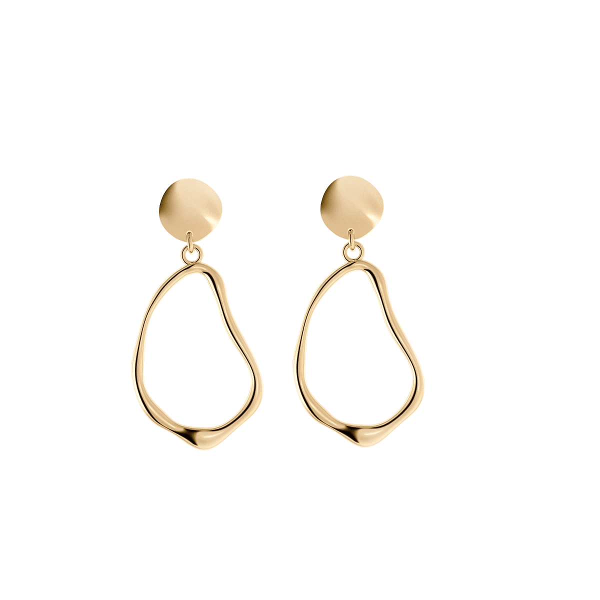 Kolczyki złote Liquid N°6 - BELLER: Official Online Store & Luxury Jewelry Atelier