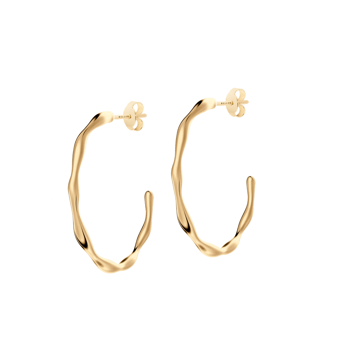 Kolczyki złote Liquid N°7 - BELLER: Official Online Store & Luxury Jewelry Atelier