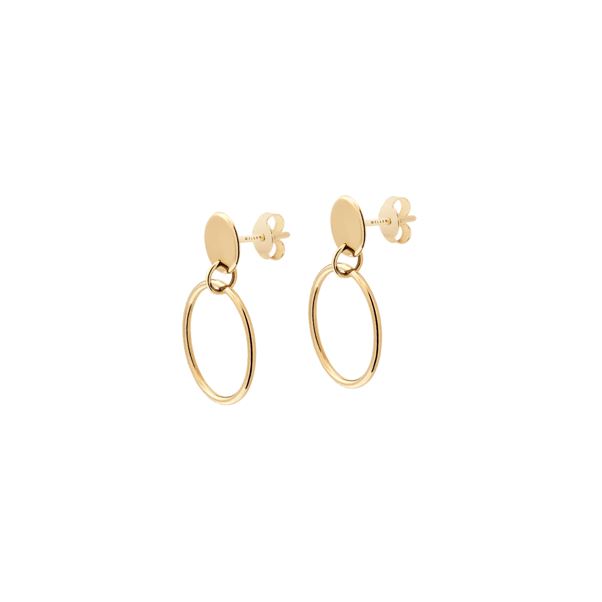 Kolczyki złote Round N°5 - BELLER: Official Online Store & Luxury Jewelry Atelier