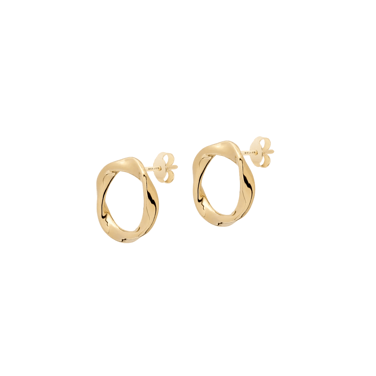 Kolczyki złote Twirl N°2 - BELLER: Official Online Store & Luxury Jewelry Atelier