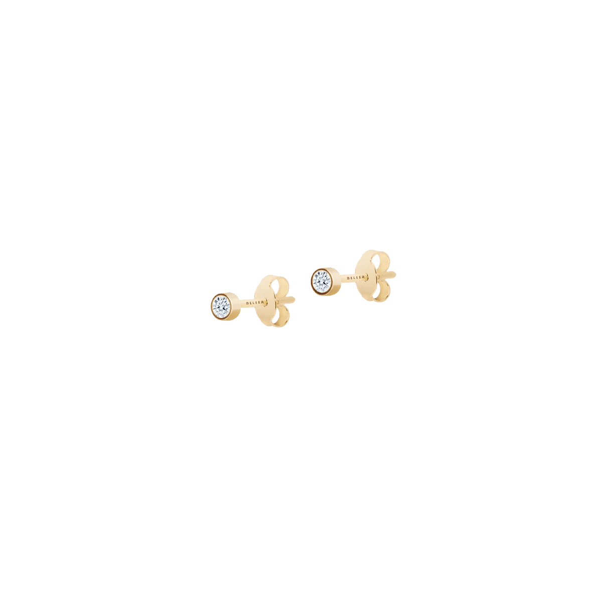 Kolczyki złote z brylantami 0,07 CT Promise N°4 - BELLER: Official Online Store & Luxury Jewelry Atelier
