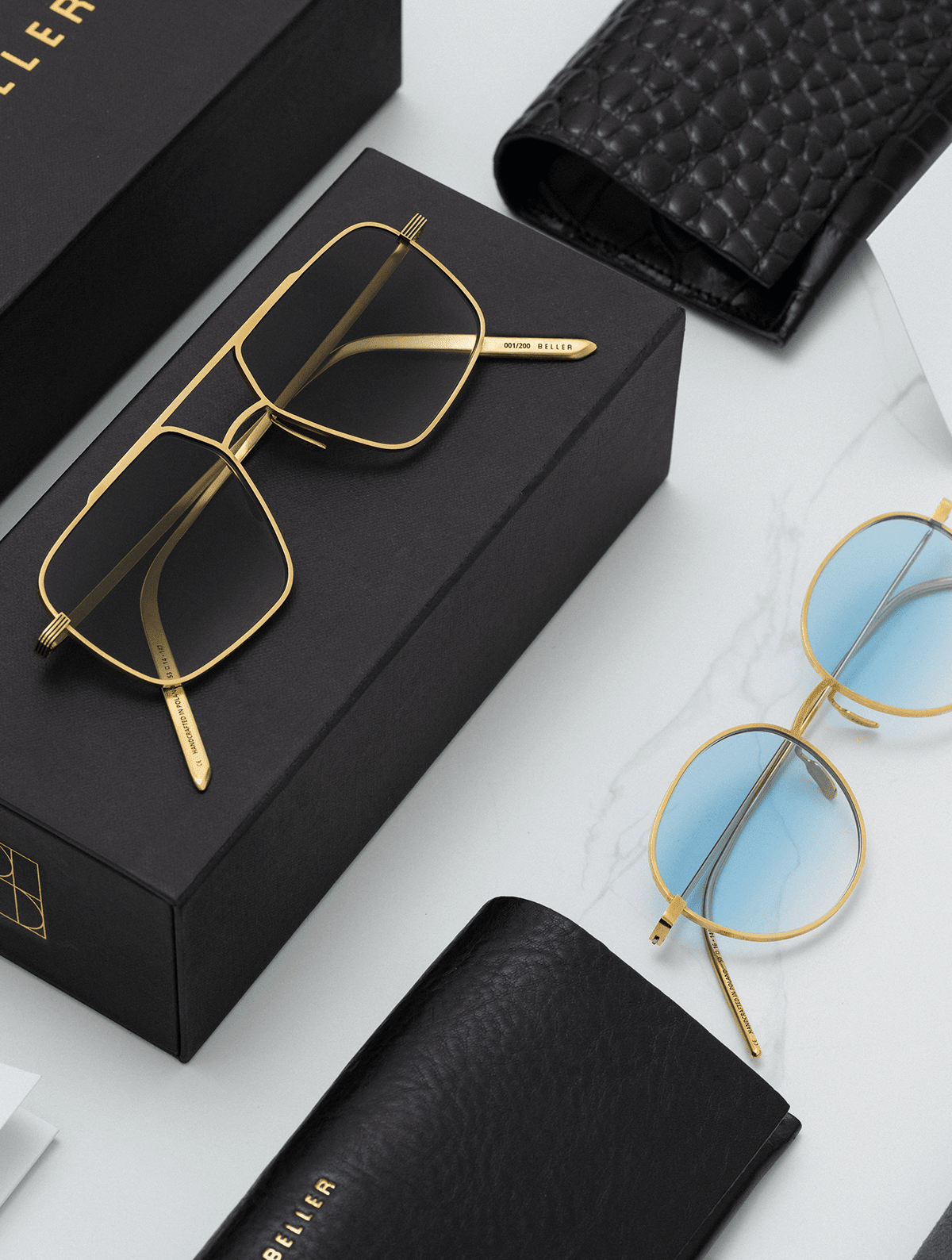 Okulary złote Eyewear N°2 - BELLER: Official Online Store & Luxury Jewelry Atelier