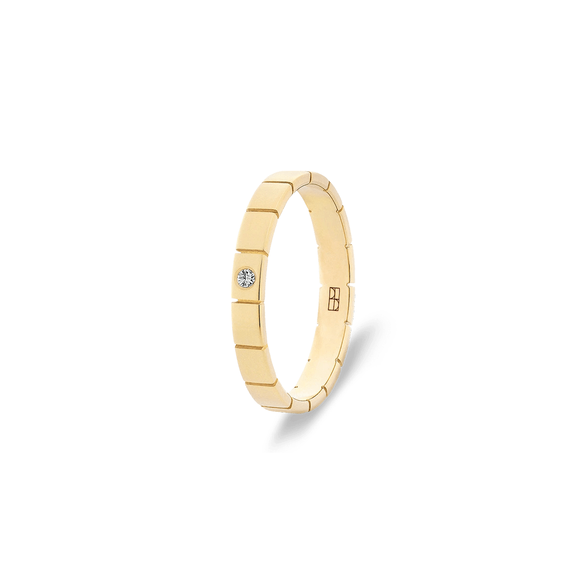 Obrączka złota z brylantem D - E VVS1 Soulmate N°5 - BELLER: Official Online Store & Luxury Jewelry Atelier