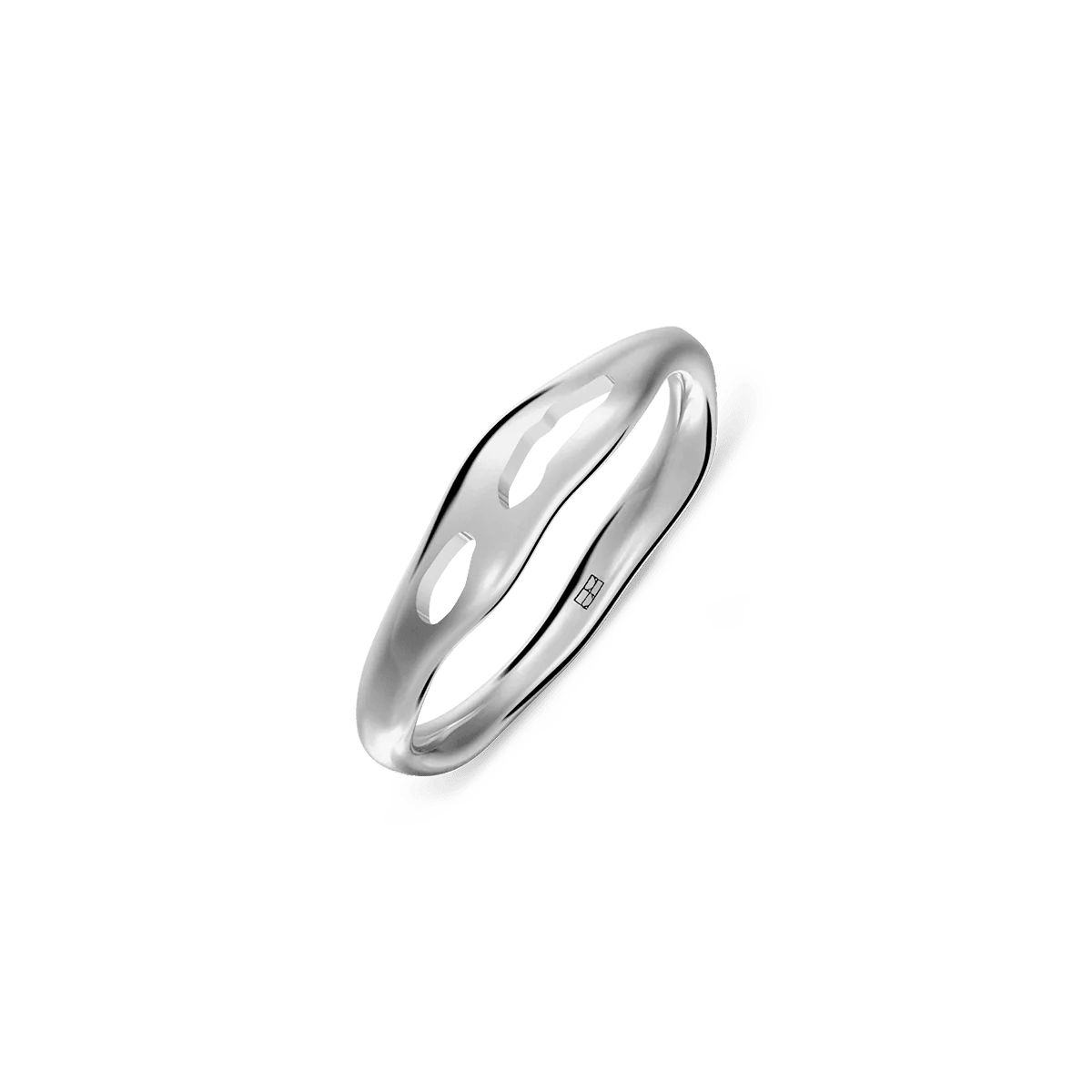 Pierścionek srebrny Liquid N°4 - BELLER: Official Online Store & Luxury Jewelry Atelier