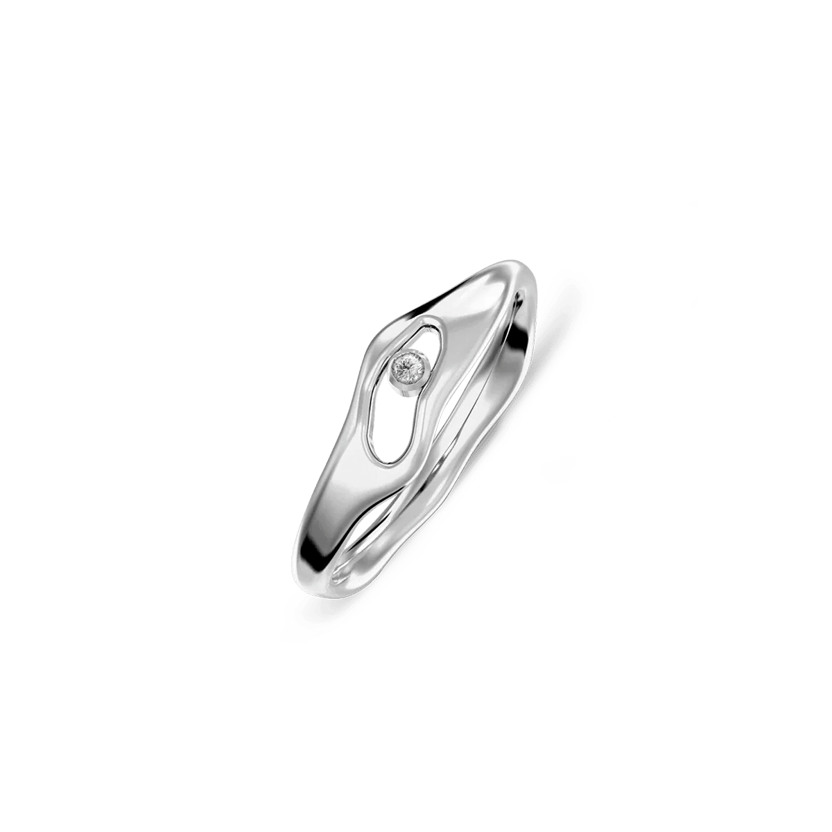 Pierścionek srebrny Liquid N°6 - BELLER: Official Online Store & Luxury Jewelry Atelier