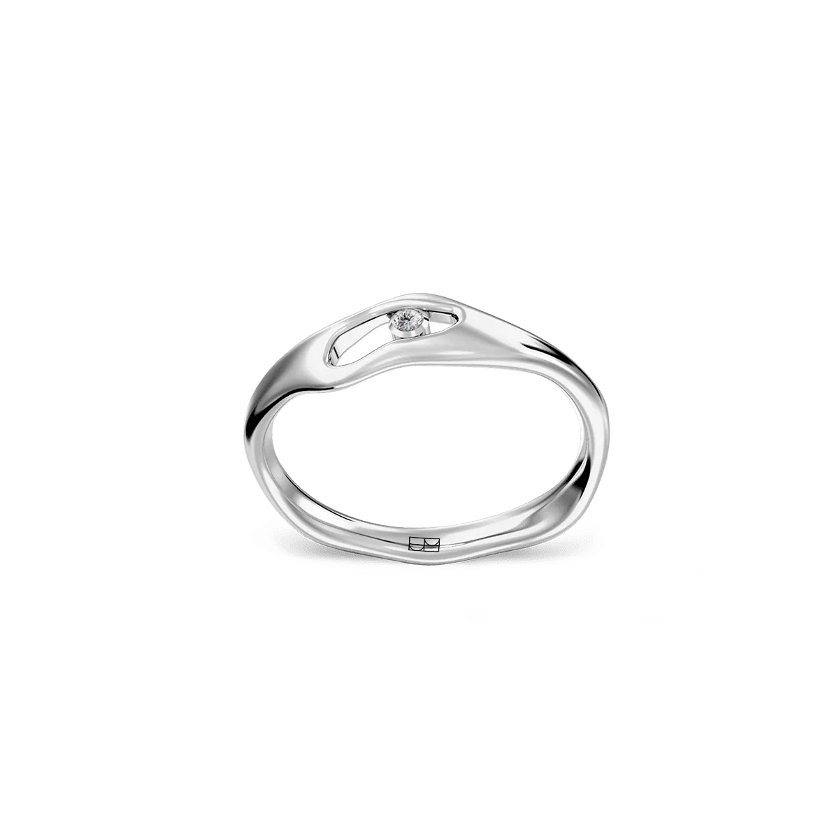 Pierścionek srebrny Liquid N°6 - BELLER: Official Online Store & Luxury Jewelry Atelier