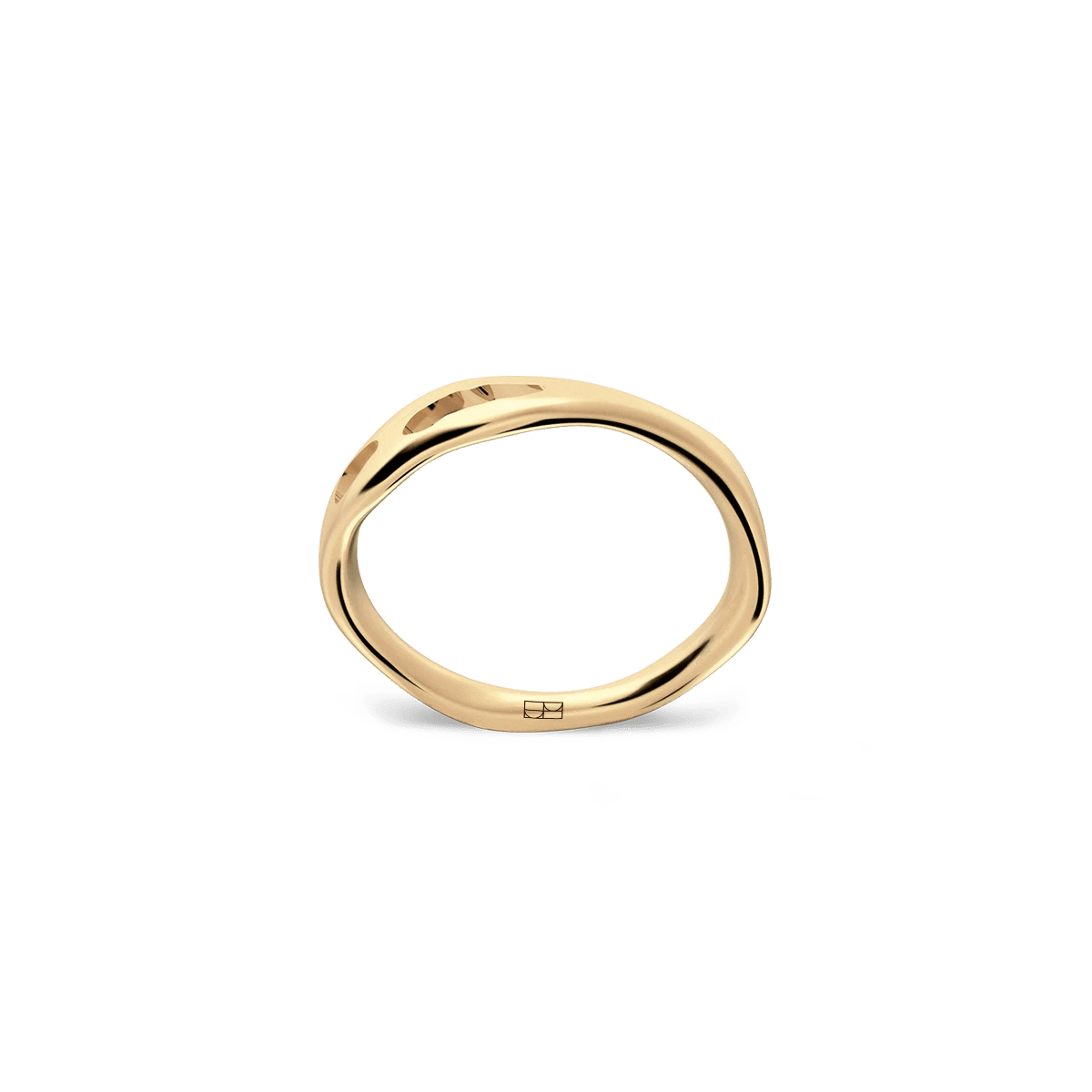 Pierścionek złoty Liquid N°4 - BELLER: Official Online Store & Luxury Jewelry Atelier