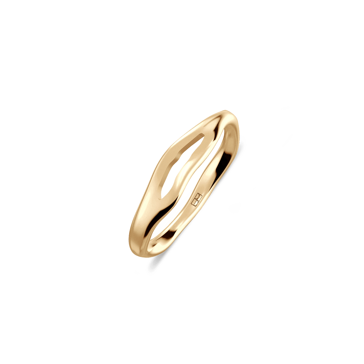 Pierścionek złoty Liquid N°5 - BELLER: Official Online Store & Luxury Jewelry Atelier