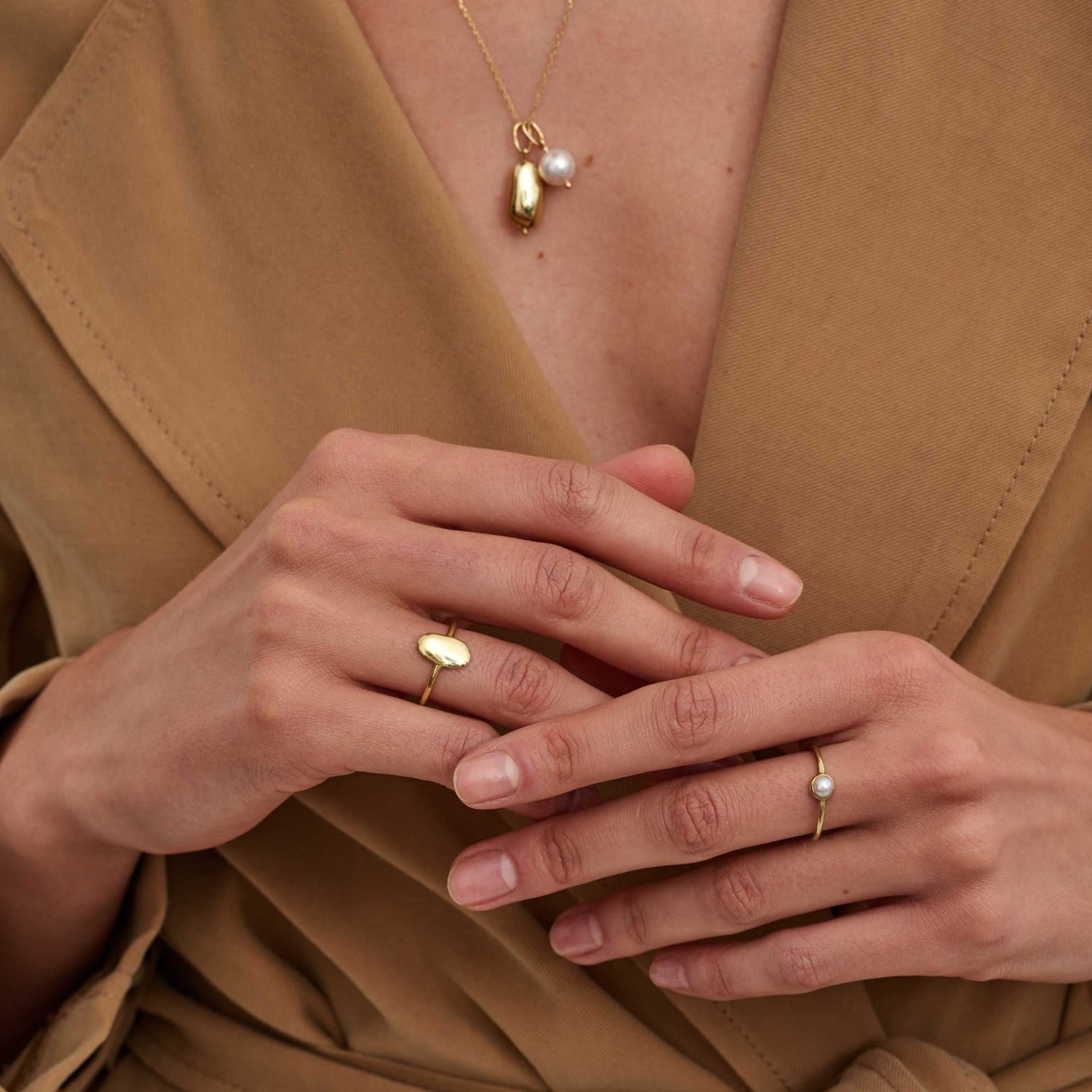 Pierścionek złoty Pearl N°6 - BELLER: Official Online Store & Luxury Jewelry Atelier