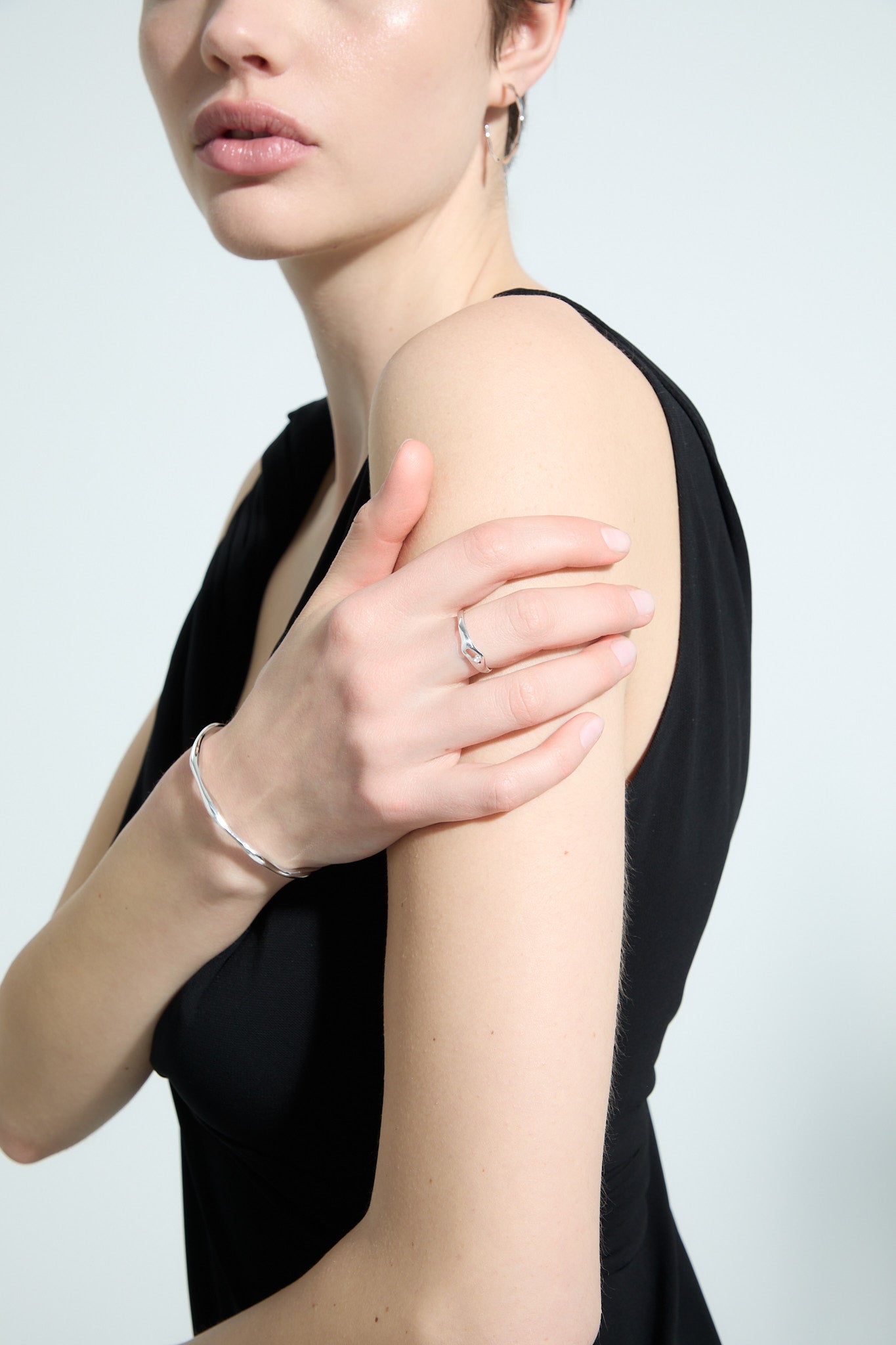 Pierścionek srebrny Liquid N°6 - BELLER: Official Online Store & Luxury Jewelry Atelier