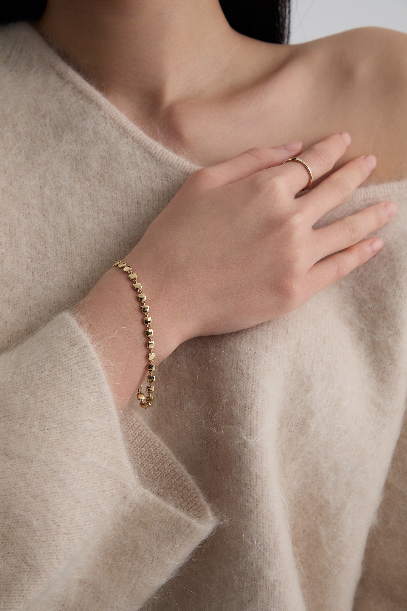 Bransoletka złota Cube N°5 - BELLER: Official Online Store & Luxury Jewelry Atelier