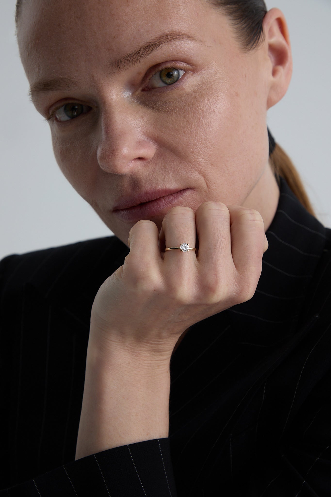 Pierścionek złoty zaręczynowy z okrągłym brylantem 0,50 CT Promise N°20 - BELLER: Official Online Store & Luxury Jewelry Atelier