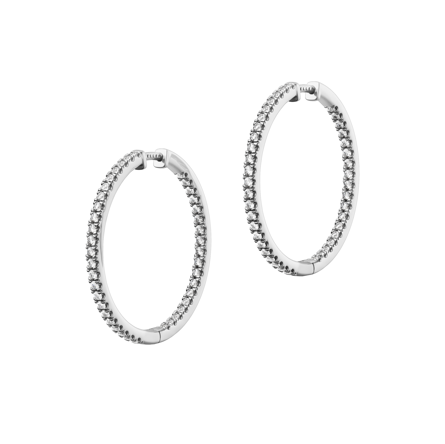 Złote kolczyki BELLER Bridal N°14, złoto 585/750, ręcznie robiona biżuteria z naturalnymi brylantami, ujęcie 2