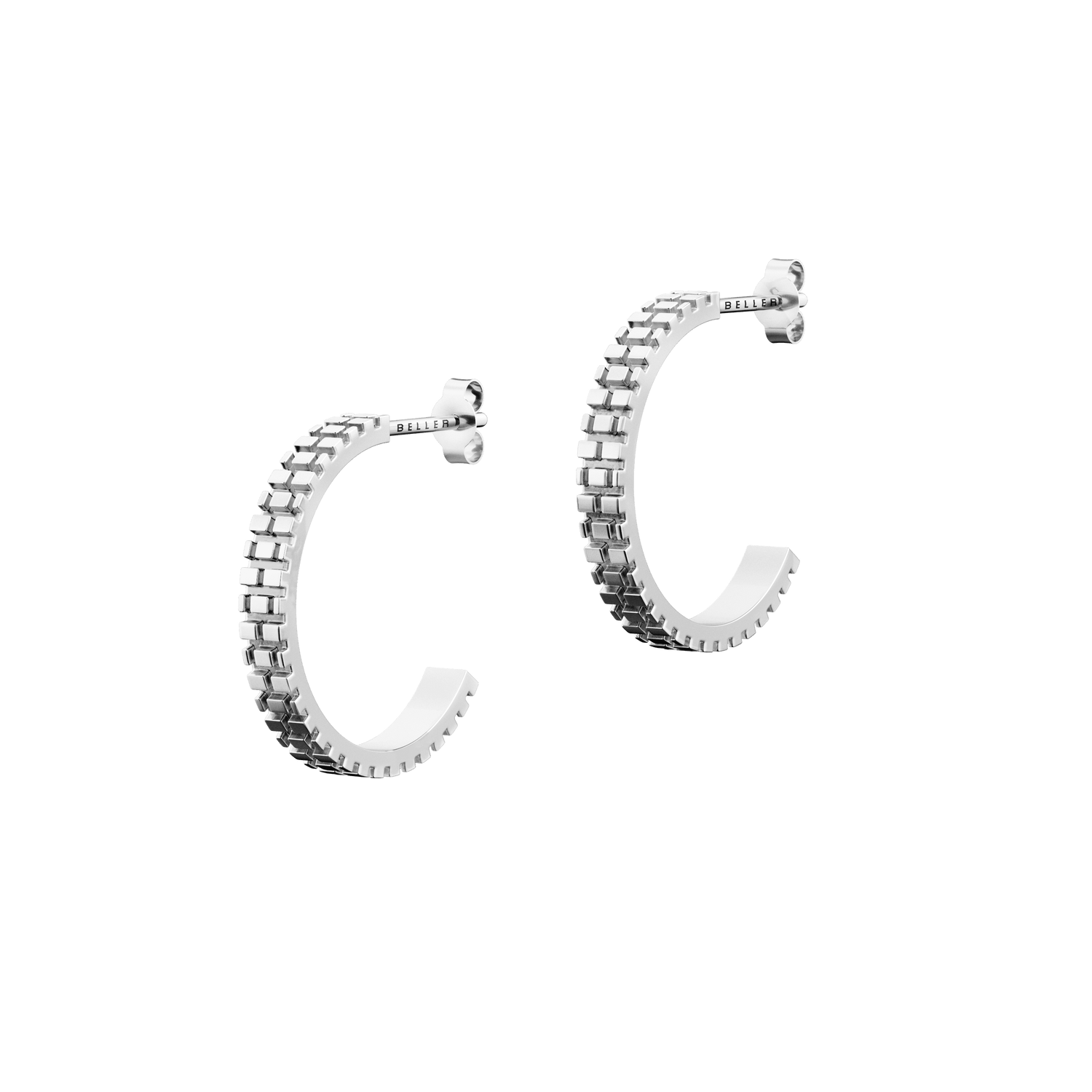 Kolczyki srebrne Barbakan N°1 - BELLER: Official Online Store & Luxury Jewelry Atelier