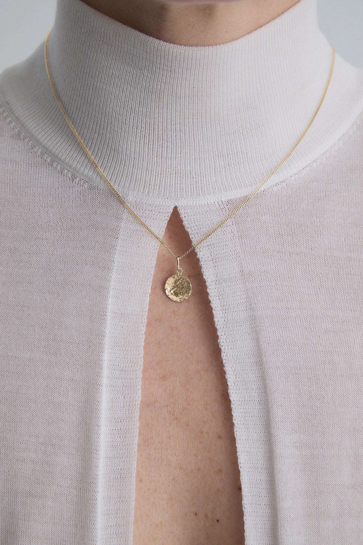 Gold pendant Raw N°4