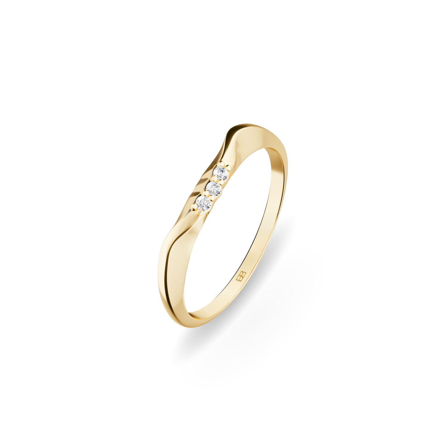 Gold ring On the edge N°2